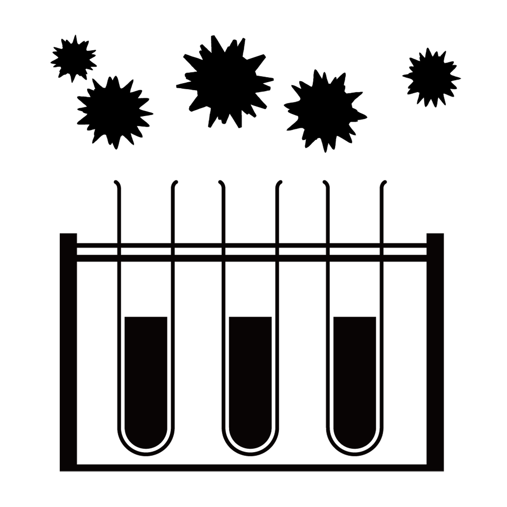 接触感染｜咳やくしゃみ｜飛沫感染 - シンプル / クリップアート / アイコン / イラスト / 無料 / 白黒 / 二色 / PNG形式：背景透明