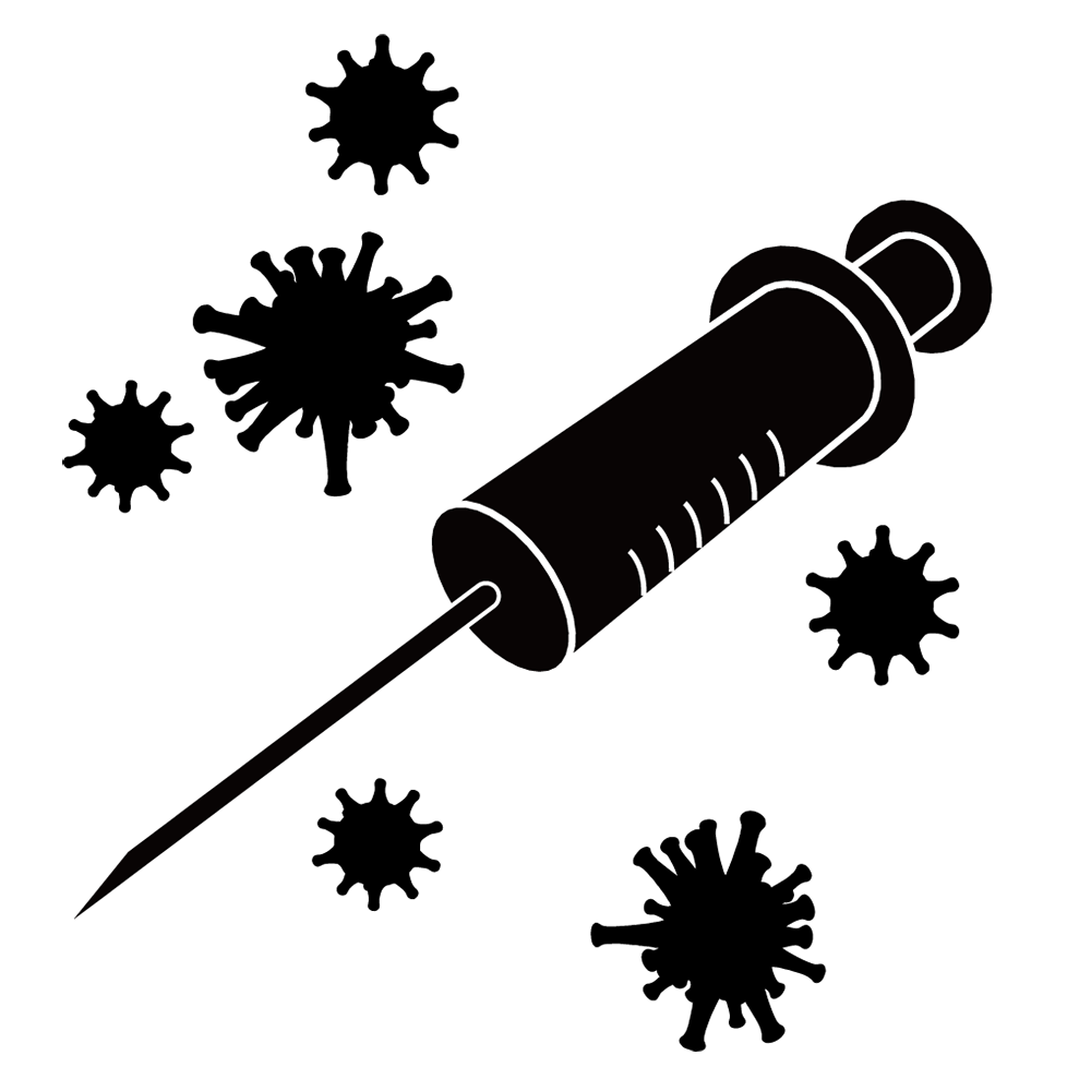 ウイルス｜客船｜待機 - シンプル / クリップアート / アイコン / イラスト / 無料 / 白黒 / 二色 / PNG形式：背景透明