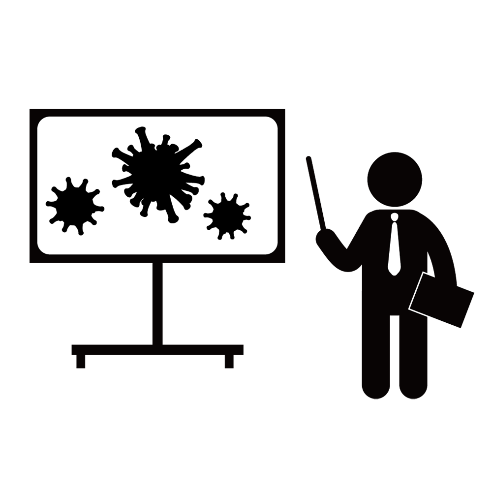 空港｜感染｜旅行者 - シンプル / クリップアート / アイコン / イラスト / 無料 / 白黒 / 二色 / PNG形式：背景透明