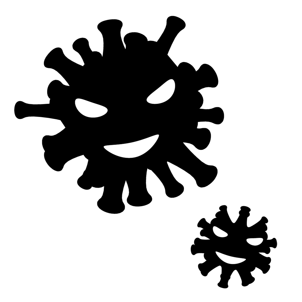 イベント中止｜大勢｜人が集まる - シンプル / クリップアート / アイコン / イラスト / 無料 / 白黒 / 二色 / PNG形式：背景透明