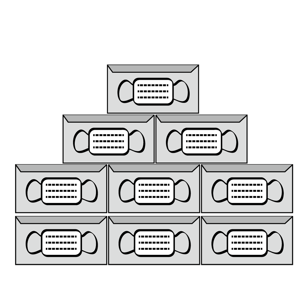 危険｜ウイルス｜空気 - シンプル / クリップアート / アイコン / イラスト / 無料 / 白黒 / 二色 / PNG形式：背景透明