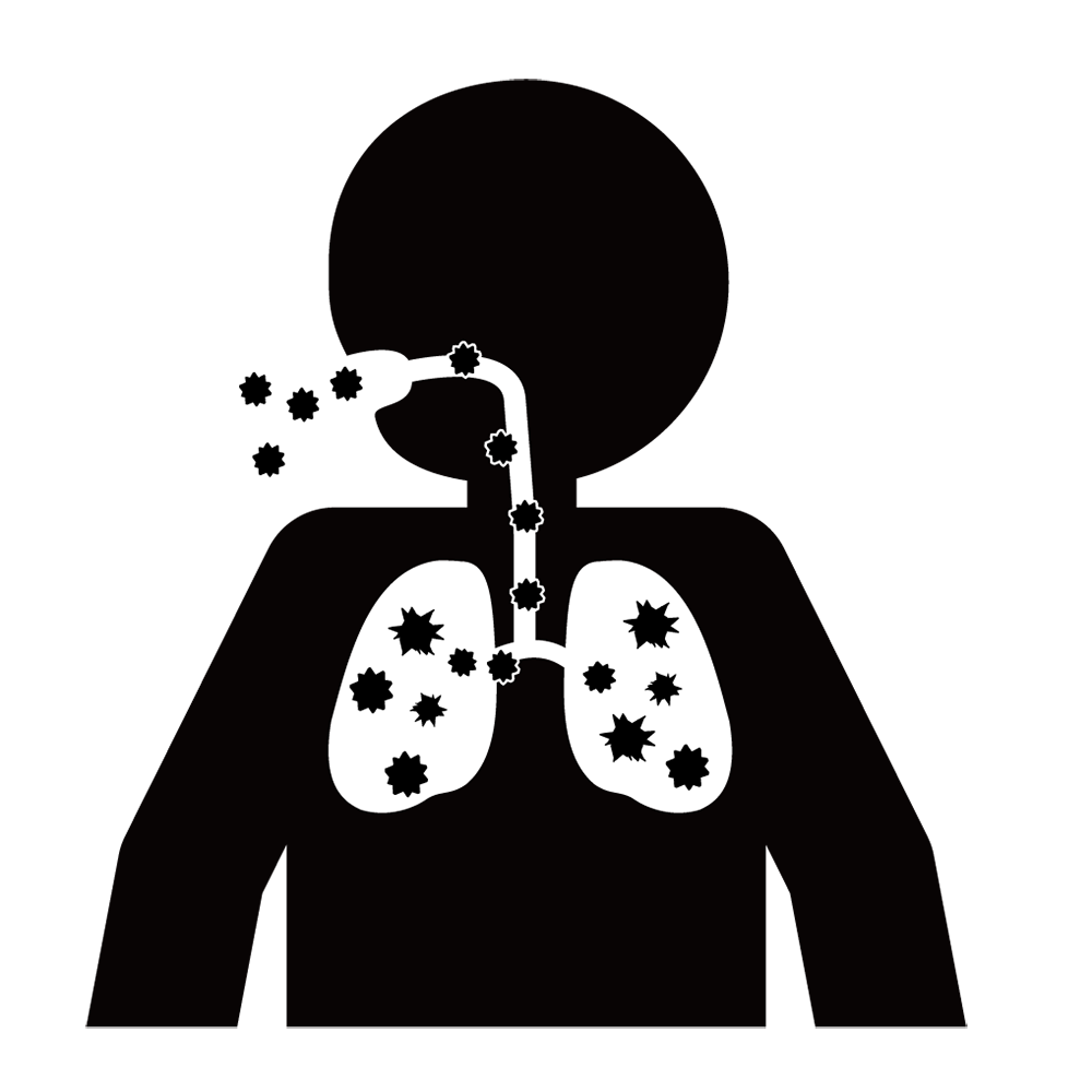 ベッド｜病院｜感染 - シンプル / クリップアート / アイコン / イラスト / 無料 / 白黒 / 二色 / PNG形式：背景透明