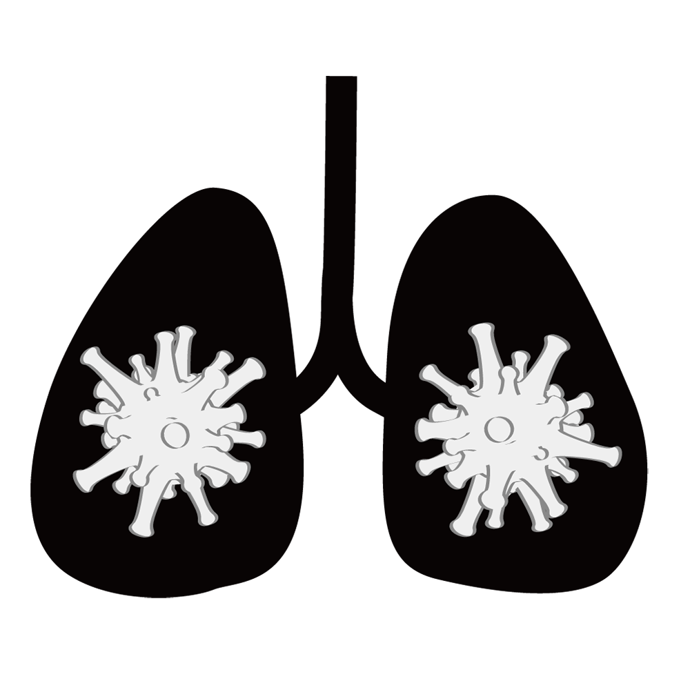 患者｜来院｜体調 - シンプル / クリップアート / アイコン / イラスト / 無料 / 白黒 / 二色 / PNG形式：背景透明